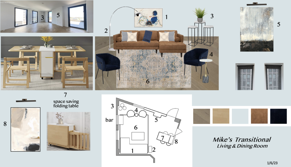 Modern Condo Transformation: Stylish & Functional Theresa G. Moodboard 1 thumb