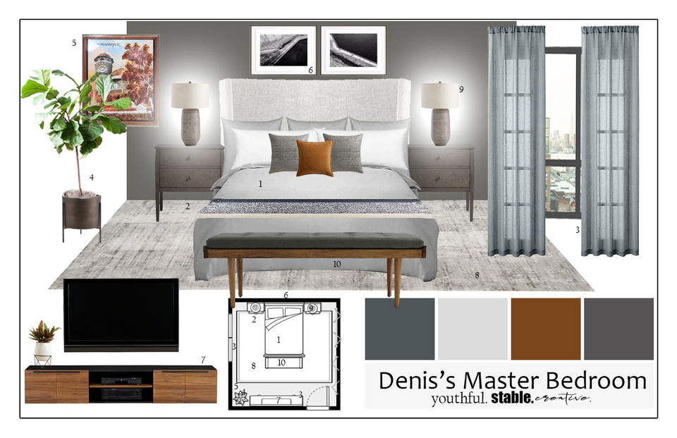 Apartamento Moderno con Vibrantes Toques de Color Casey H. Tablero de Estado 1 miniatura