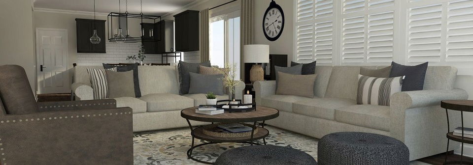 Neutral and Comfy House Transformation- After Rendering