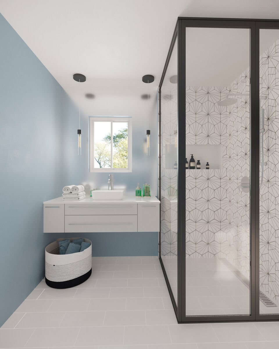 Online Designer Bathroom 3D Model 3