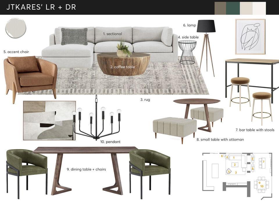 Elegant Rustic Living and Dining Room Renovation Jessica S. Moodboard 1 thumb