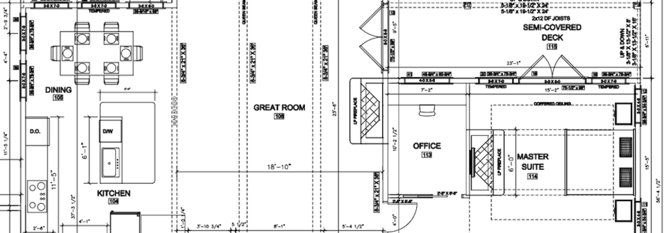 Transitional Abode Design with Mountain View- Before Photo