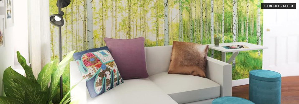 Cozy and Eclectic Dorm Room Design-Anna After Rendering