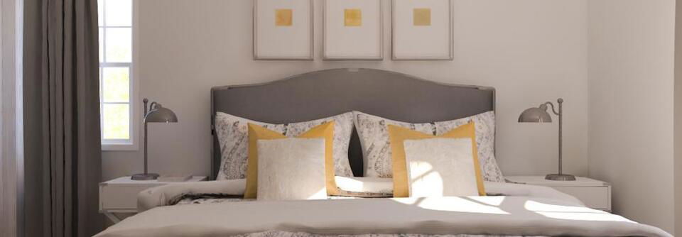 Elegant Master Bedroom- After Rendering