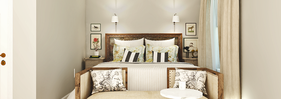 Habitación Clásica y Suave - Foto Después de Renderizado