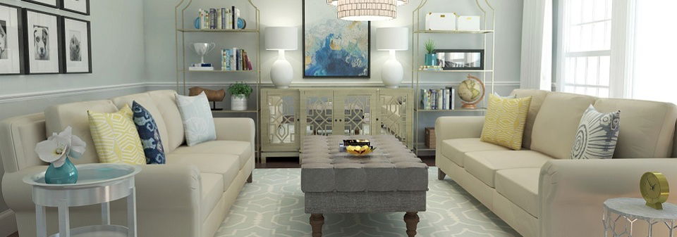 Tiffinys Transitional Living Room- After Rendering