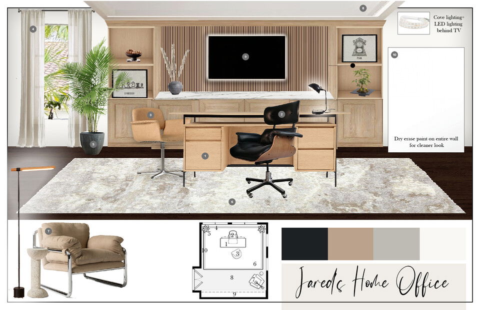 Zen Home Office Casey H. Moodboard 2 thumb