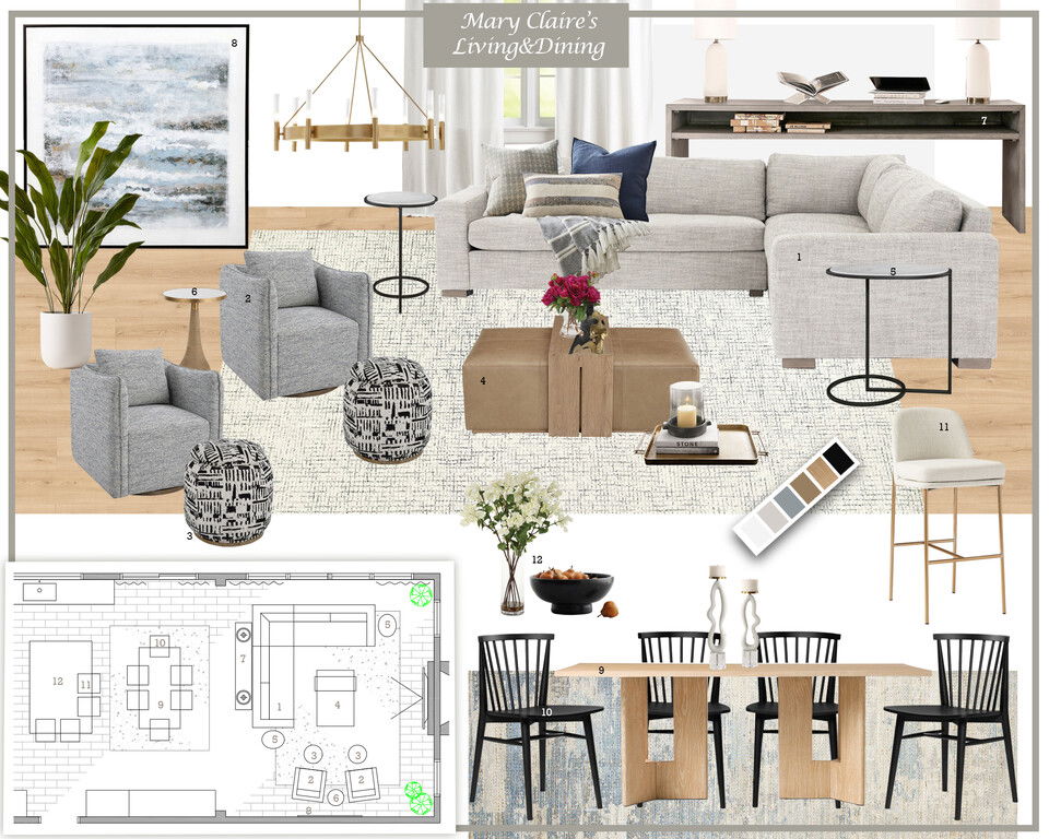 Sleek Modern Abode Transformation Dragana V. Moodboard 1 thumb