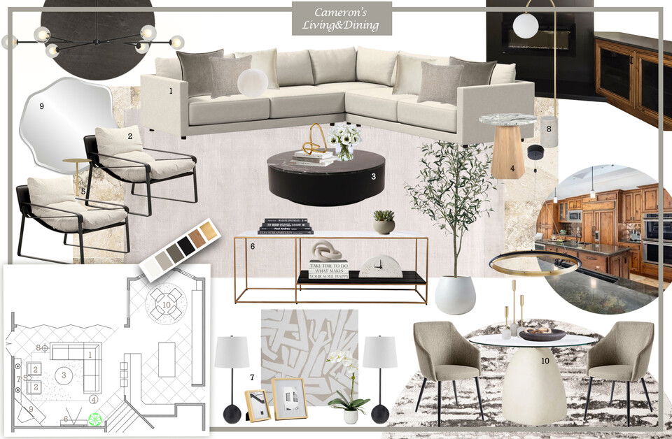 Modern Transitional Home Design Dragana V. Moodboard 1 thumb