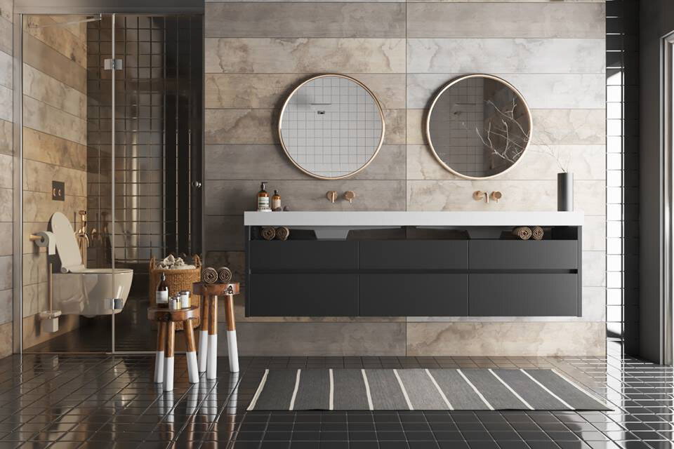Masculine Modern Bathroom Interior Design