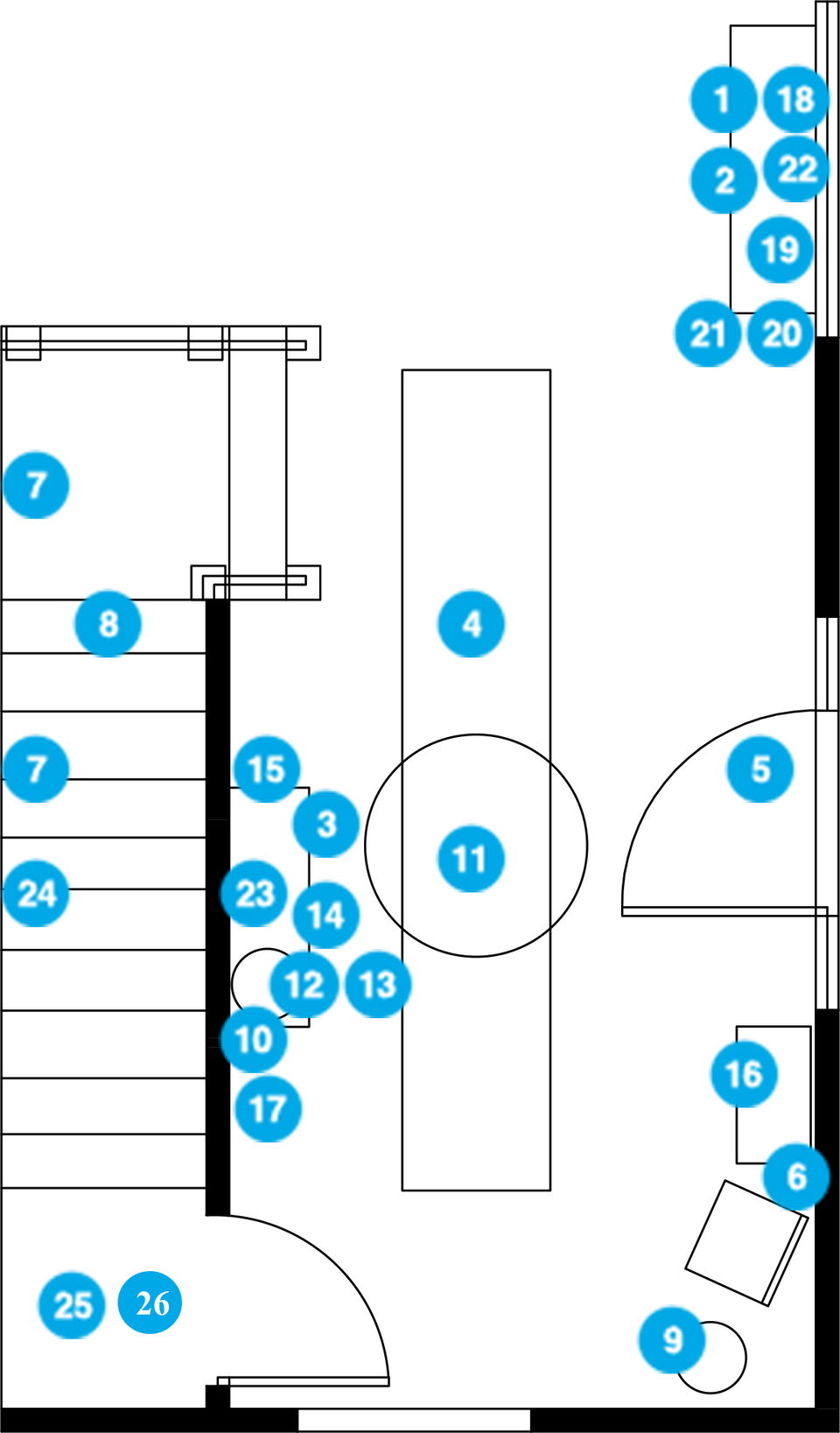 Online Designer Hallway/Entry Floorplan