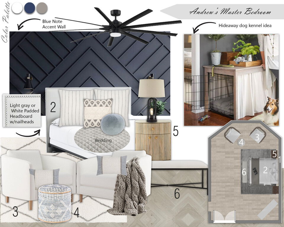 Contemporary Farmhouse Master Bedroom Makeover Jasmine S. Moodboard 1 thumb