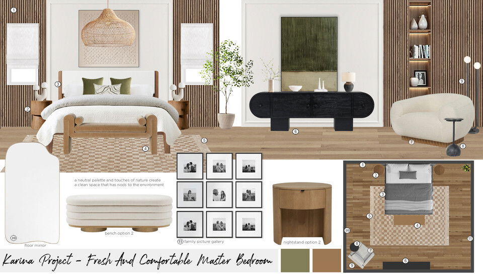 Modern Fresh & Comfortable Master Bedroom Remodel Maya M. Moodboard 1 thumb