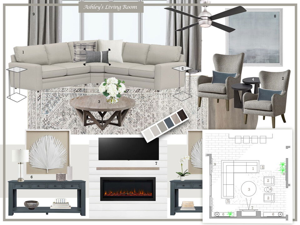 Inviting and Elevated Interior Transformation Dragana V. Moodboard 2 thumb