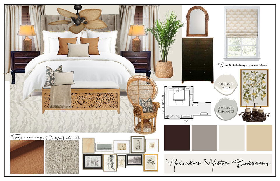 Eclectic Hallway, Bath and Bedroom Design Casey H. Moodboard 2 thumb