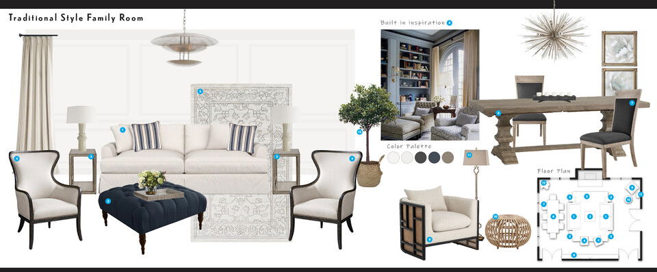Diseño de Interiores de Estilo Tradicional Reno Iulia B. Moodboard 1 thumbnail