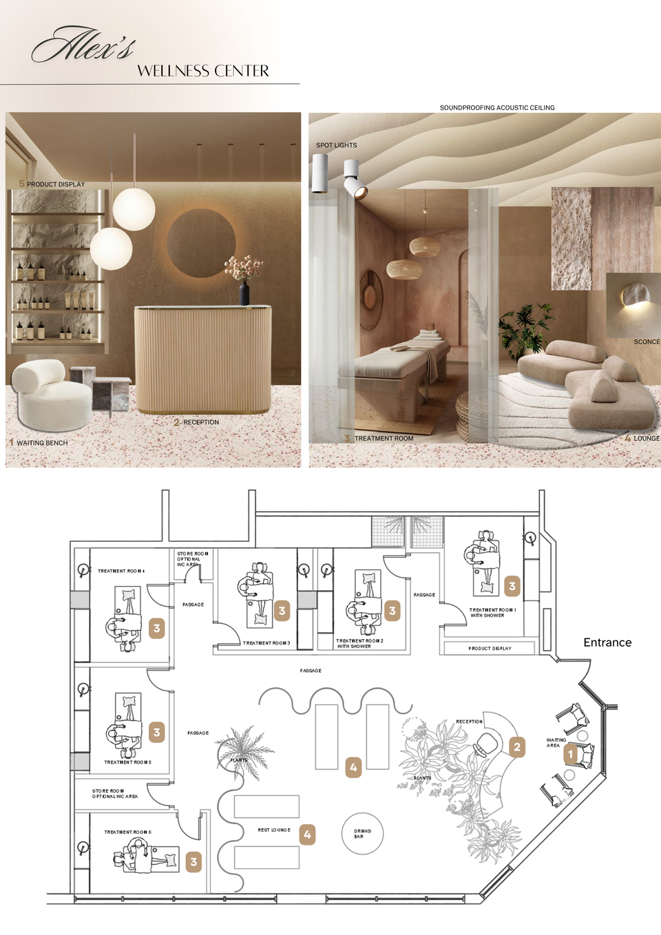 Serene Wellness Center Design with Natural Touches Nora B. Moodboard 1 thumb
