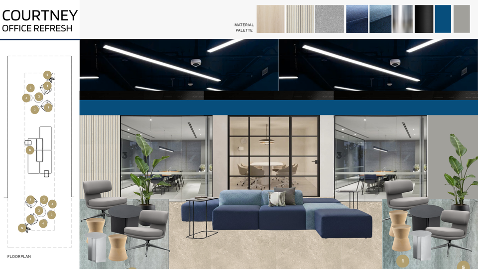 Modern Office Lobby Design with Industrial Touches Marlene R. Moodboard 1 thumb