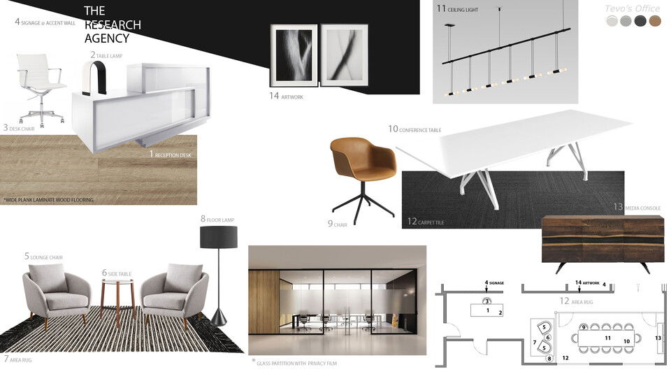 Bright Modern Open Space Office Interior Design Jessica S. Moodboard 2 thumb