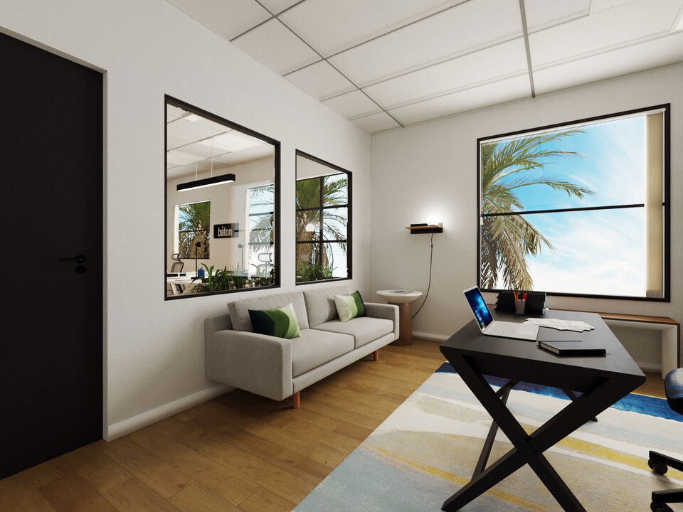 Bright Modern Open Space Office Interior Design