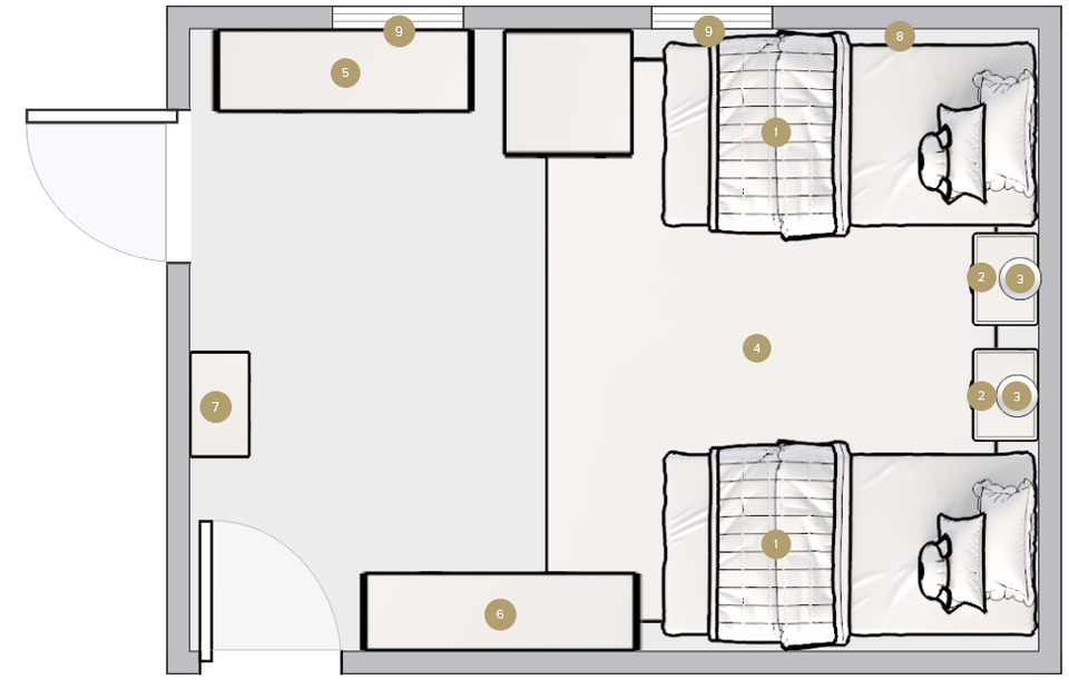 Online Designer Bedroom Floorplan