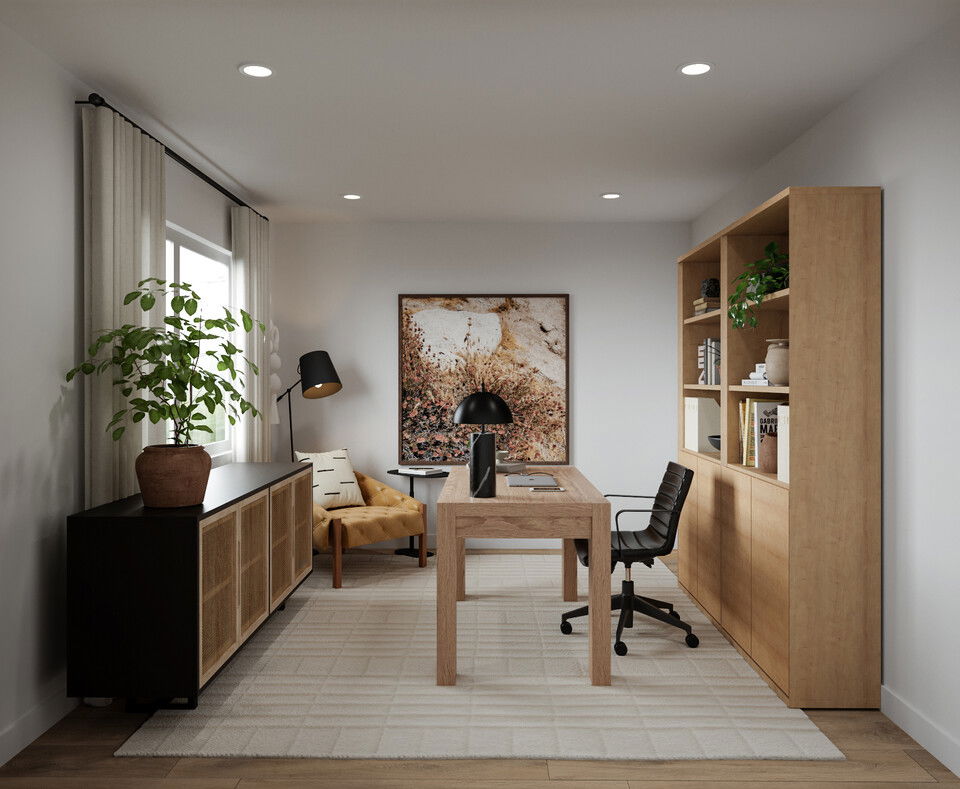 Japandi Style Home Office 