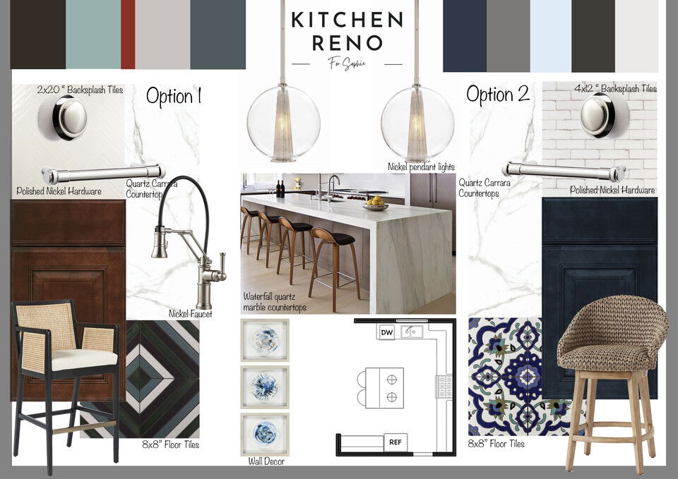 Renovación de Cocina Elegante con Gabinetes Oscuros Darya N. Tablero de Inspiración 1 thumb