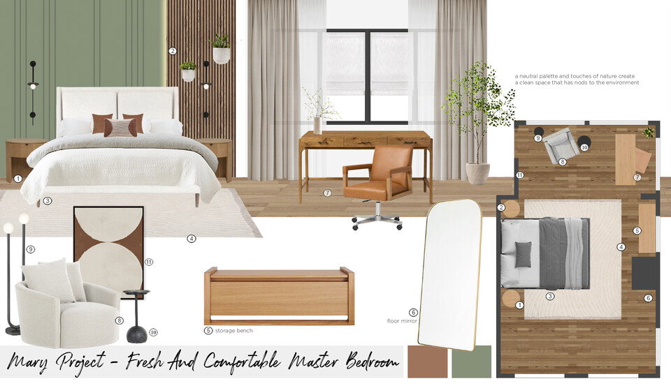 Inviting Modern Bedroom Renovation Maya M. Moodboard 1 thumb