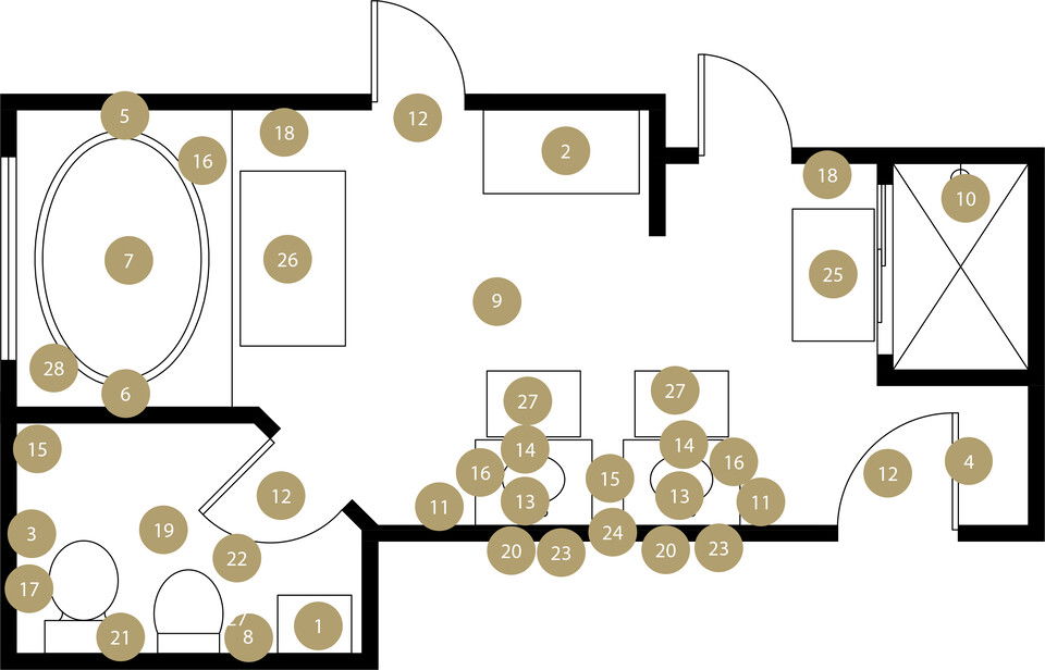 Online Designer Bathroom Floorplan