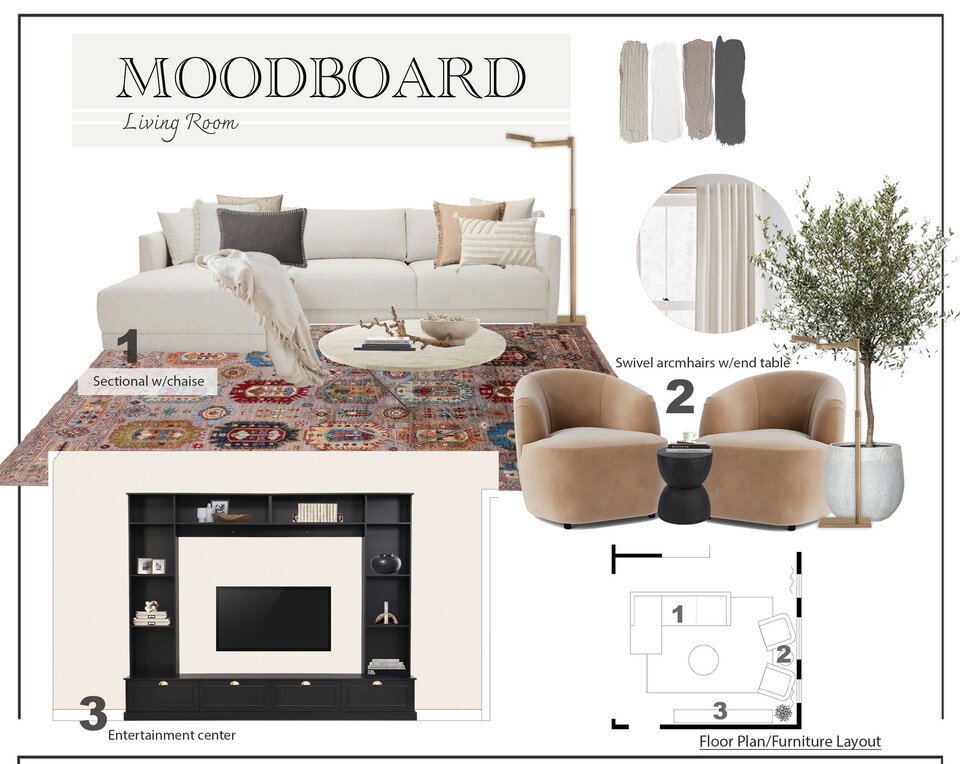 Sophisticated Modern Transitional Home Design Marine H. Moodboard 1 thumb