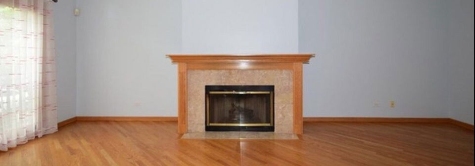 Elegant Farm-style Living and Dining Room- Before Photo