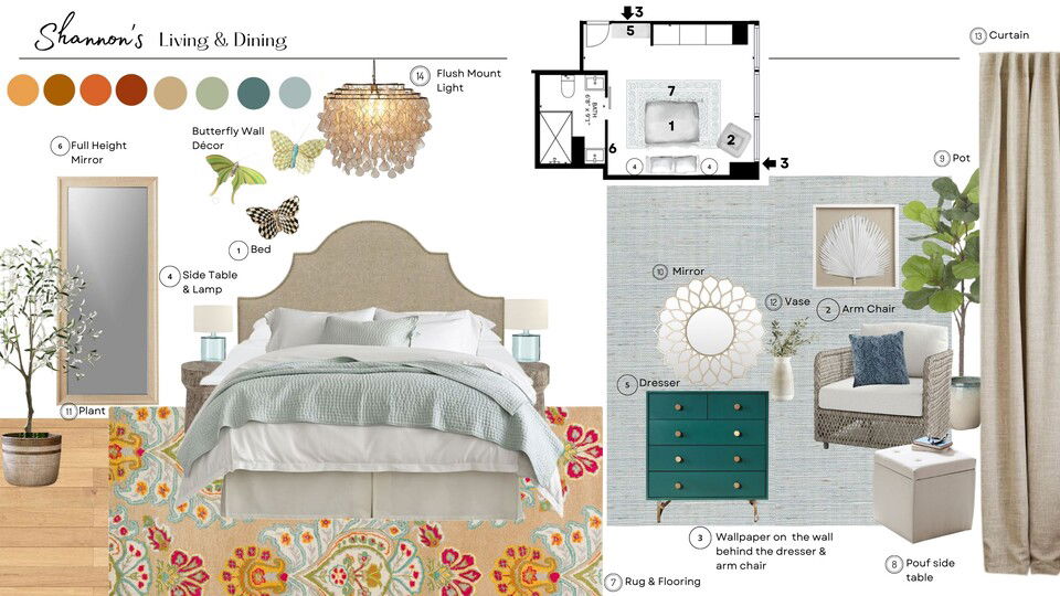  Cozy & Chic Small Condo Interior Design Nora B. Moodboard 1 thumb