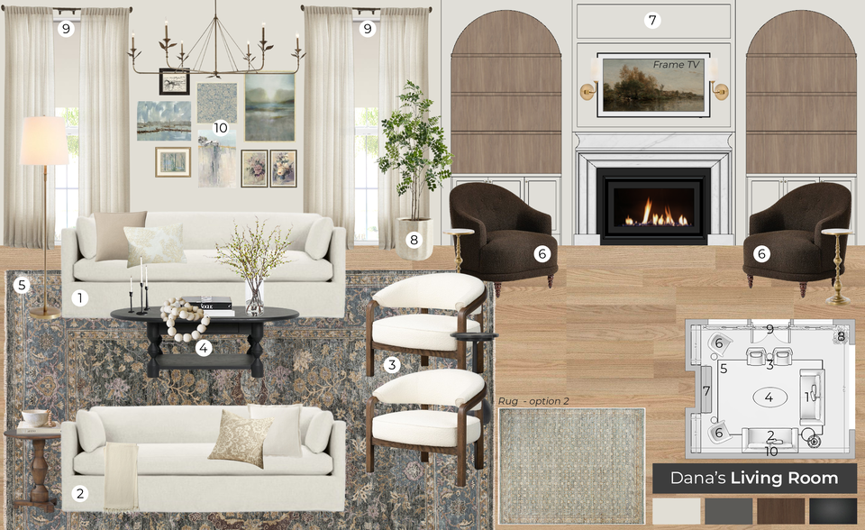 Comfortable Traditional Living Room Space Carine C. Moodboard 1 thumb