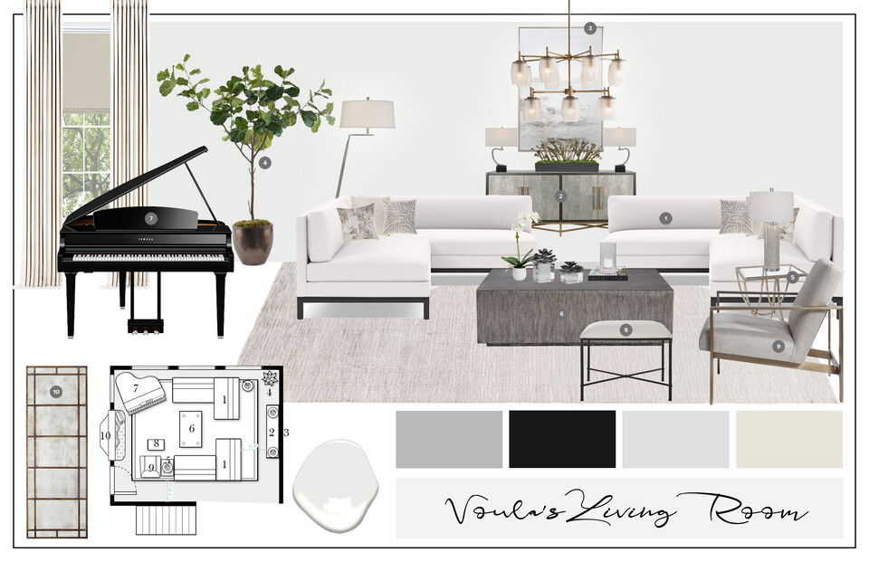 White Feminine High-End Living Room with Piano Casey H. Moodboard 1 thumb