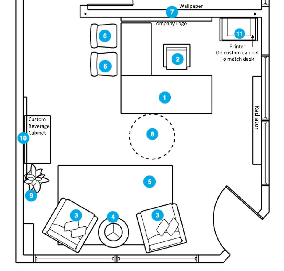 Online Designer Business/Office Floorplan