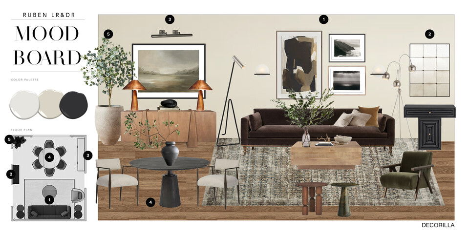 Stylish & Cozy Living Home Remodel Erika F. Moodboard 2 thumb