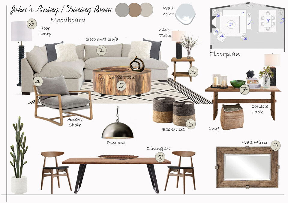 Modern Organic Home Retreat  Liana S. Moodboard 2 thumb