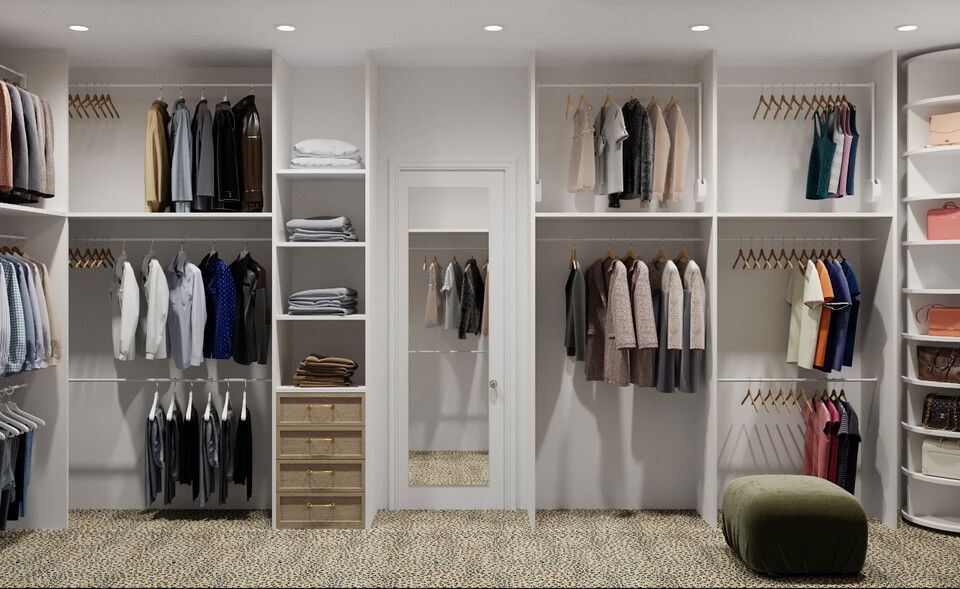 Modern Walk-In Closet Design