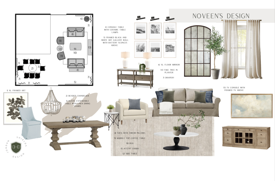 Modern Country House Interior Design  Jordan S. Moodboard 1 thumb