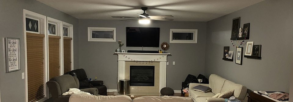 Modern Living Room Design- Before Photo