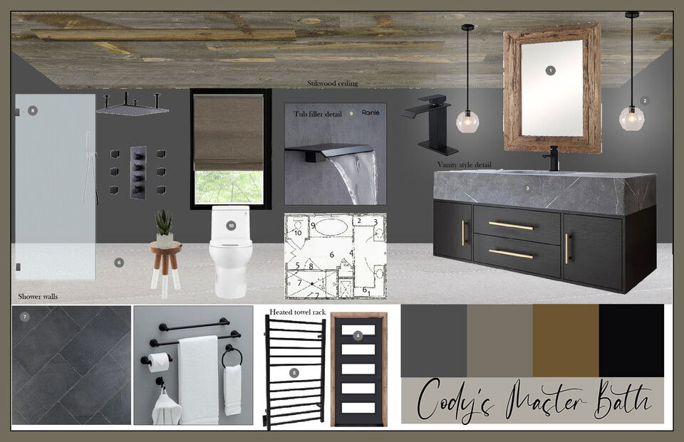 Moody Master Bathroom Remodel Casey H. Moodboard 2 thumb