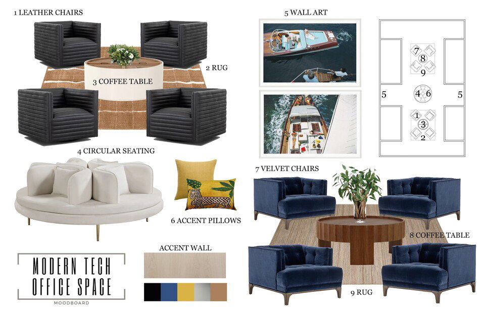 Modern Office Lobby Design with Industrial Touches MaryBeth C. Moodboard 2 thumb