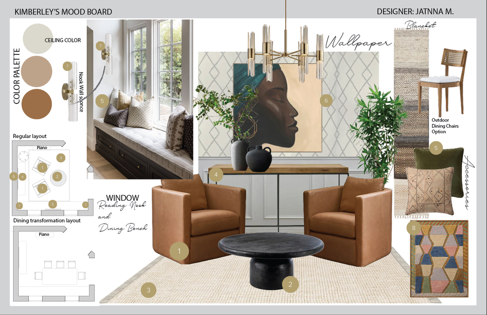Functional Eclectic Sitting & Dining Room Jatnna M. Moodboard 1 thumb