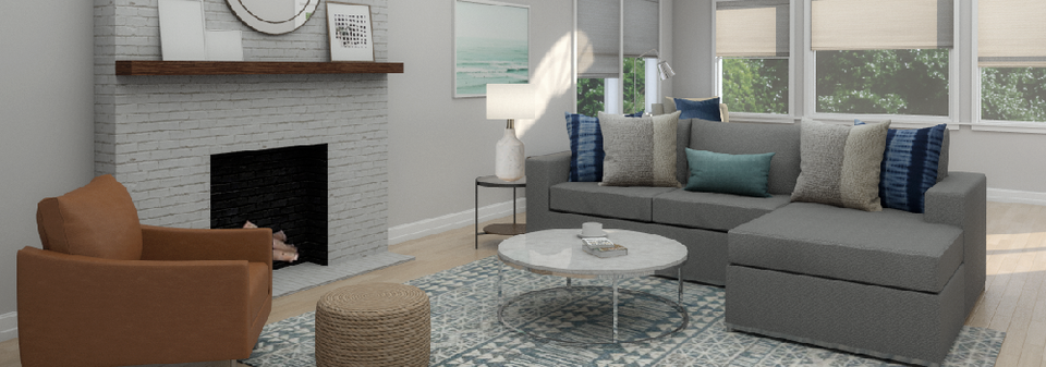 Nueva construcción de casa transicional- Renderizado después