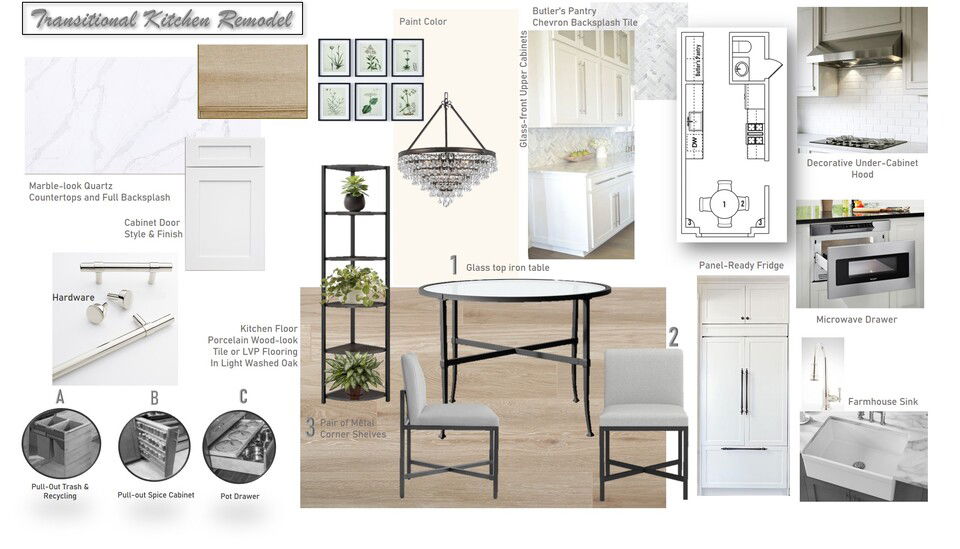 Transitional Home Remodel with Mint Accents Wanda P. Moodboard 1 thumb