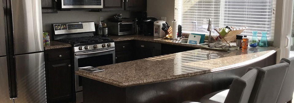 Vaulted Ceiling Transitional Kitchen Remodel- Before Photo