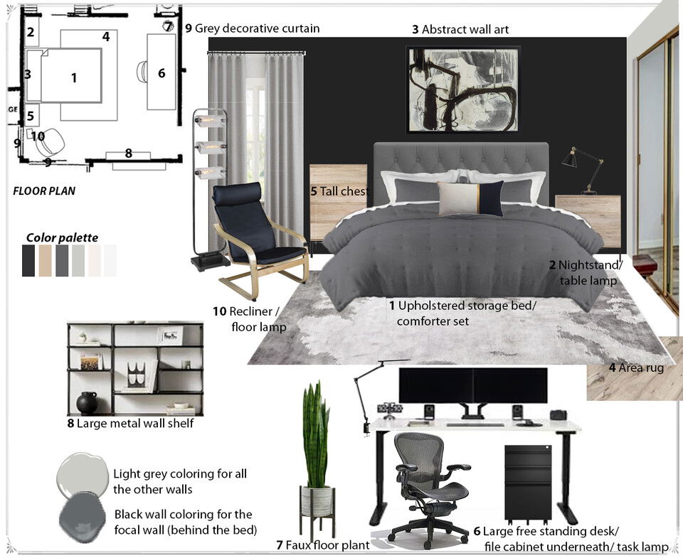 Ideas de diseño interior de dormitorio en línea