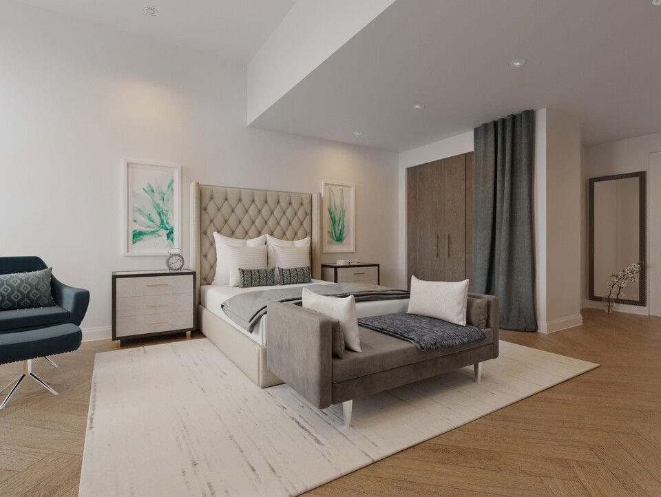 Online Designer Bedroom 3D Model 2