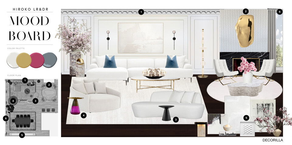 Sleek and Stylish Living & Dining Room Remodel Erika F. Moodboard 1 thumb