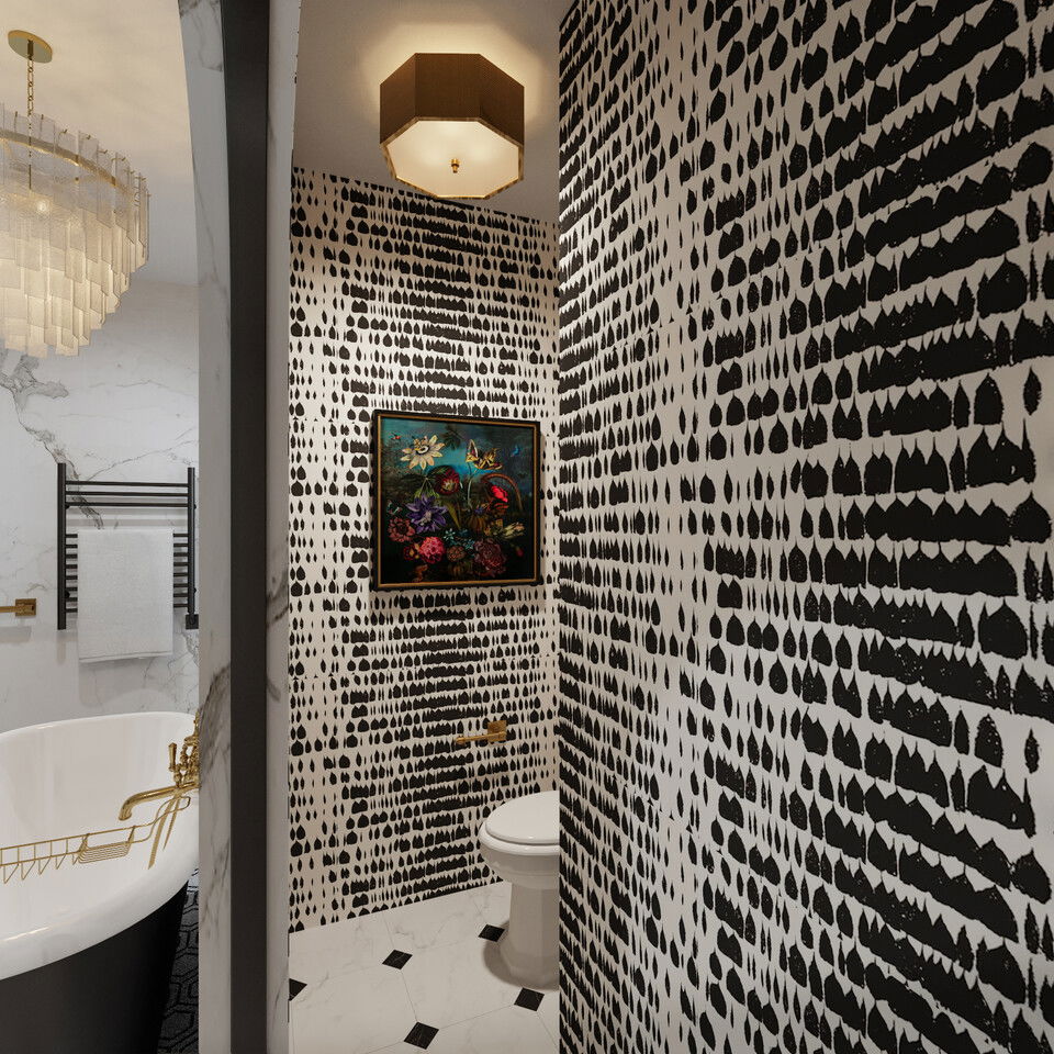 Online Designer Bathroom 3D Model 3